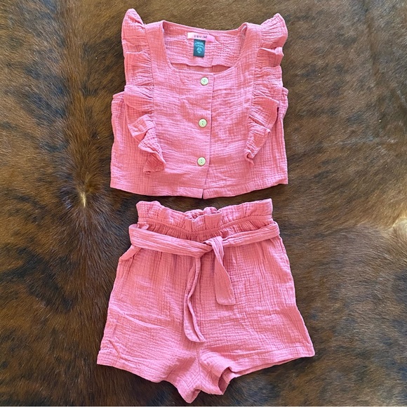 NWT PAPER DOLL 2 pc COTTON SET SHORTS/TOP - Picture 4 of 8